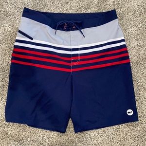 Vineyard Vines Navy and Gray Board Shorts